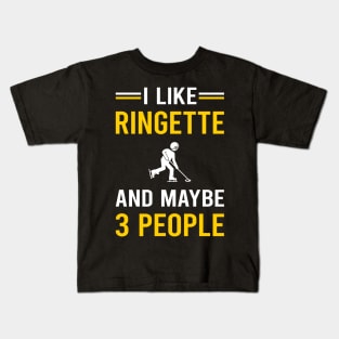 3 People Ringette Kids T-Shirt